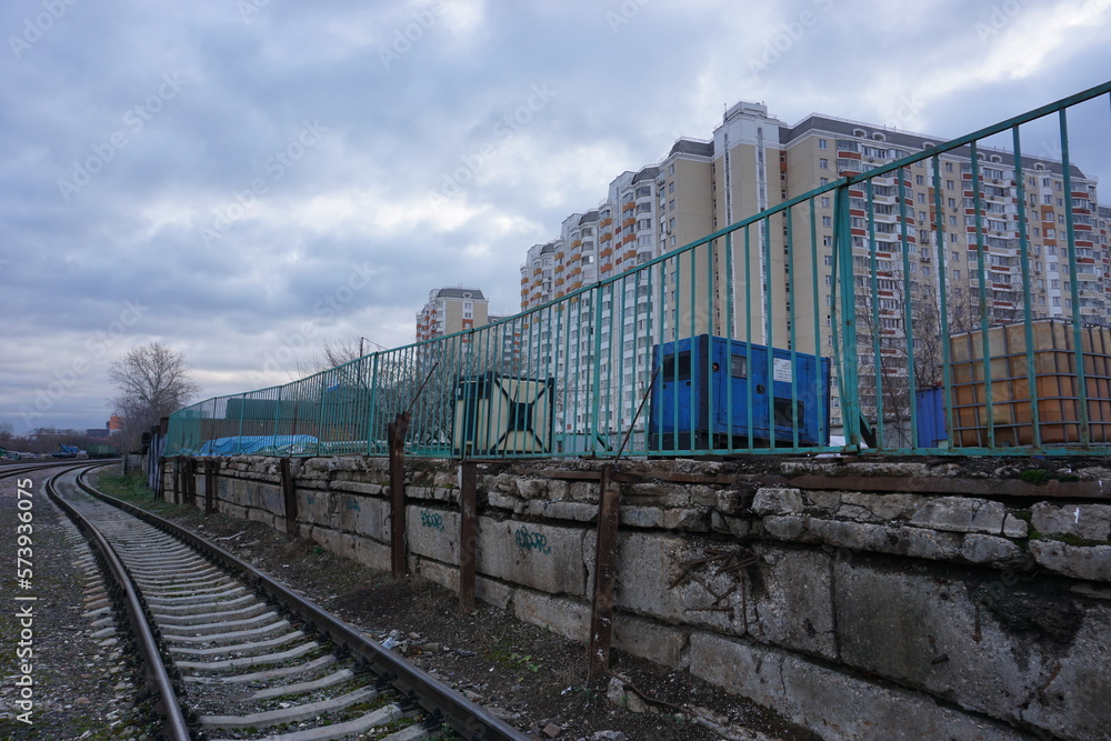 abandoned soviet railway
