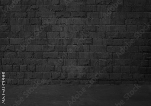 fragment of stone wall with grey rock masonry. Natural stone and floor texture background. Architecture backdrop.