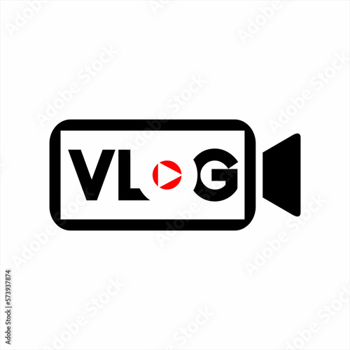 Free Download Video camera vector design. Video symbol logo. Live TV and online videos. Vlogger or social media stream . - GFXLoad