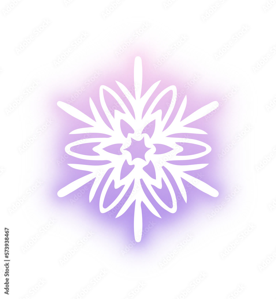 Collection of snowflake neon Collection of snowflake neon
