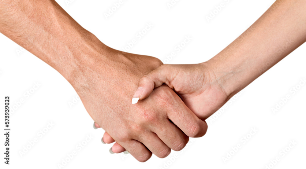 Closeup of Two People Shaking Hands