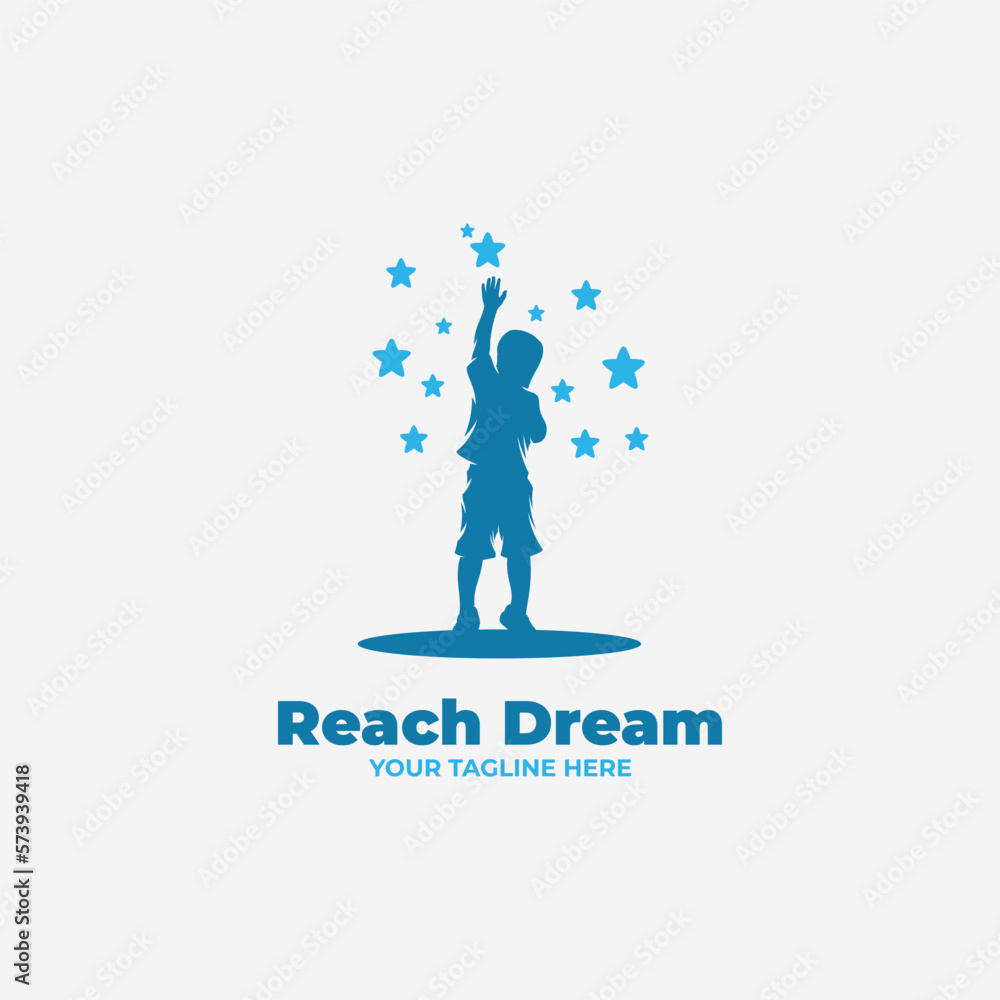 Kid dream logo design template