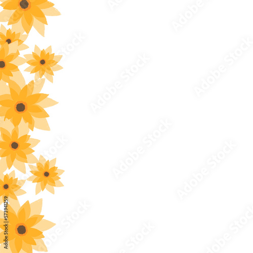 Bright background with daisies  a background with flowers. Seamless pattern with flowers