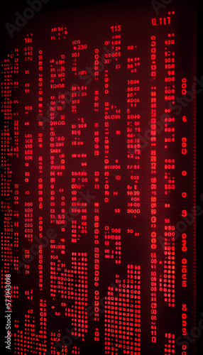 Digital binary code matrix background