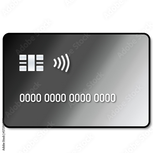 illustrazione con icona carta di credito debito su sfondo trasparente