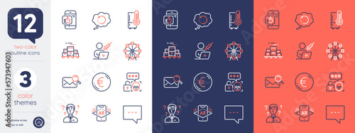Set of Blog, Vaccination appointment and Euro money line icons. Include Recovery data, Refrigerator, Cyber attack icons. Mobile like, Search mail, Support consultant web elements. Vector