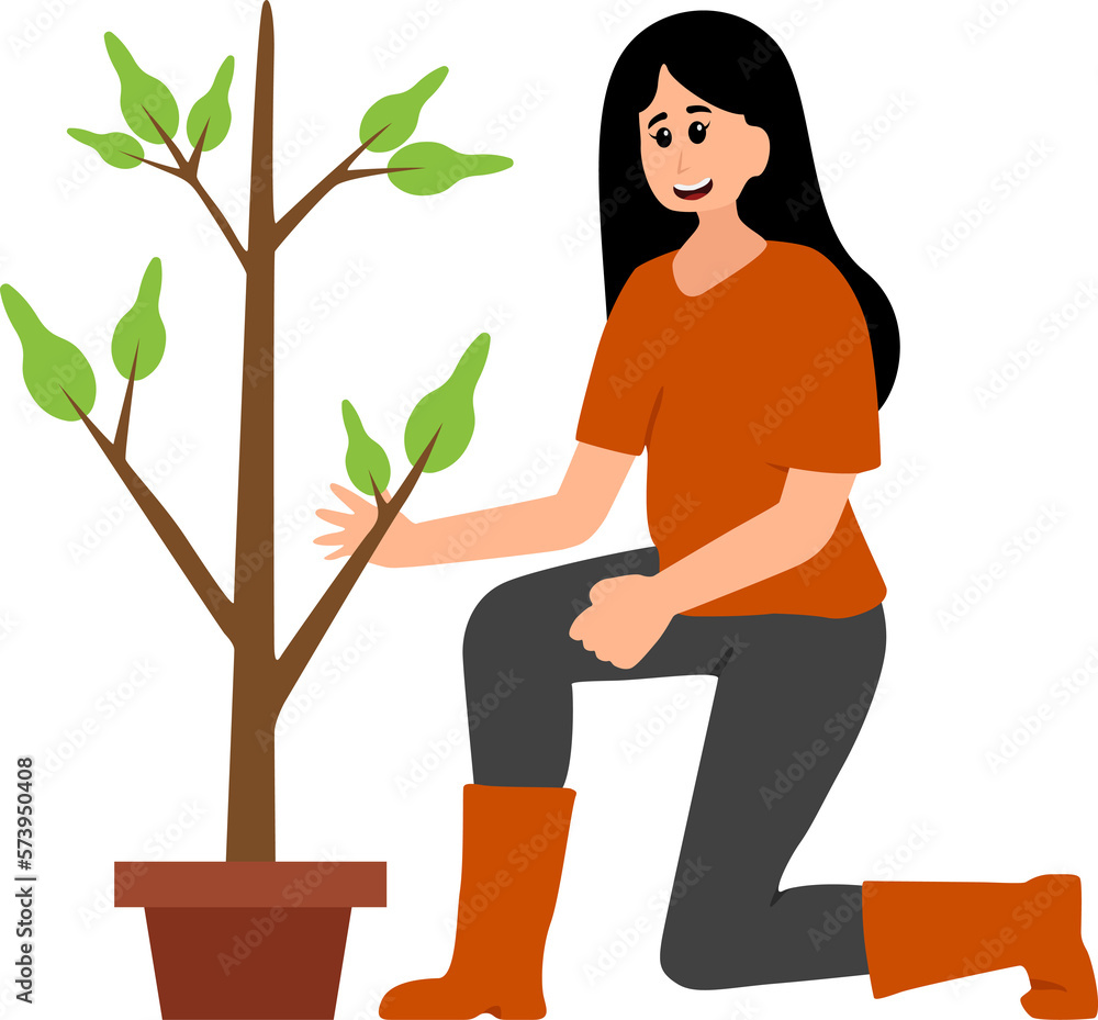 Volunteering, young volunteer plant trees, charity social and environment protection concept Volunteering, young volunteer plant trees, charity social and environment protection concept