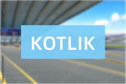 Obraz na plátně Airport of the city of Kotlik