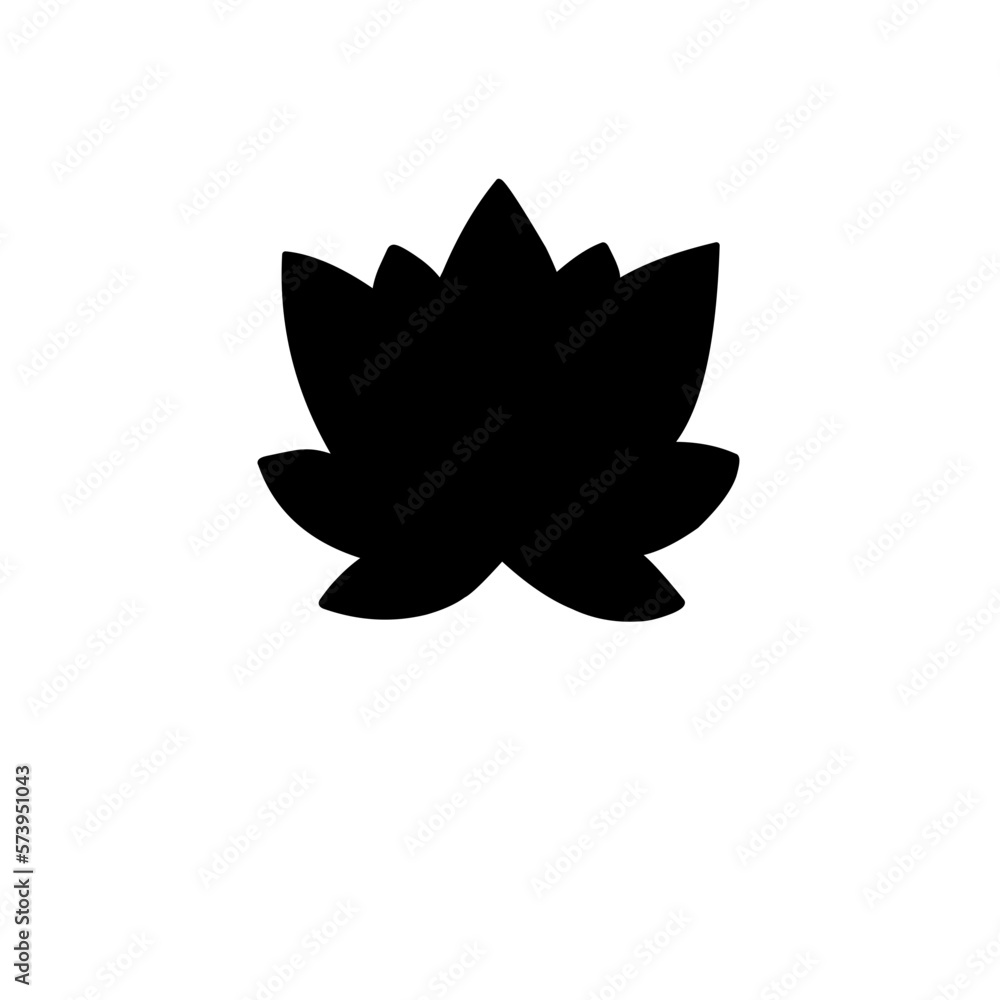 Lotus flowers silhouettes Lotus flowers silhouettes