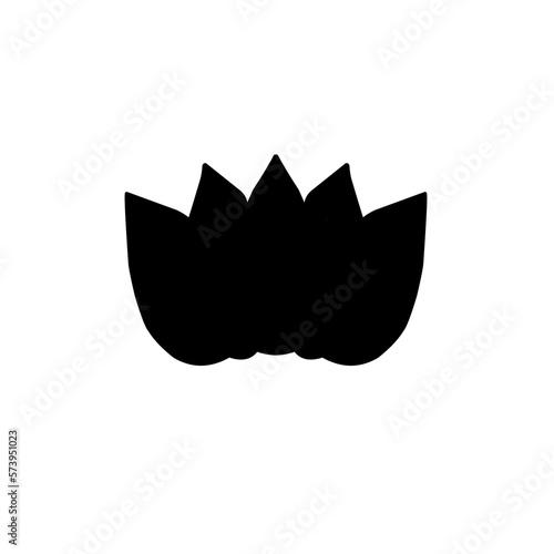 Lotus flowers silhouettes