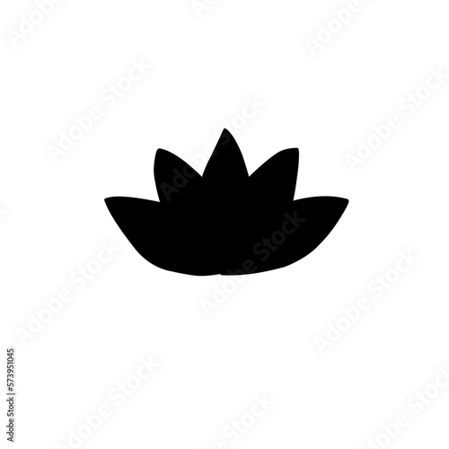 Lotus flowers silhouettes