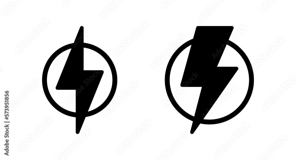 Lightning icon vector illustration. electric sign and symbol. power icon. energy sign Lightning icon vector illustration. electric sign and symbol. power icon. energy sign