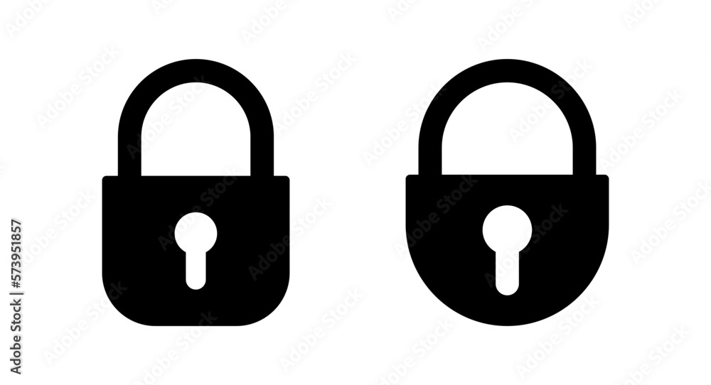 Lock icon vector illustration. Padlock sign and symbol. Encryption icon. Security symbol Lock icon vector illustration. Padlock sign and symbol. Encryption icon. Security symbol