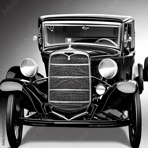 vintage car illustration