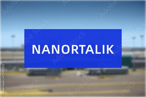 Airport of the city of Nanortalik photo