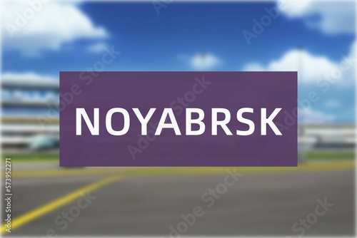 Airport of the city of Noyabrsk photo