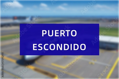 Airport of the city of Puerto Escondido photo
