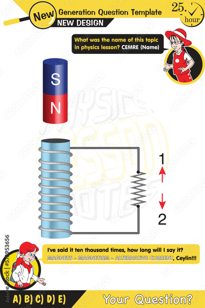 Vetor do Stock: Physics, Magnets, Scientific Magnetic Field and ...