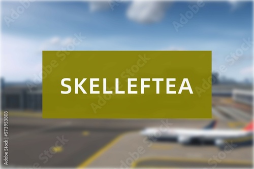 Airport of the city of Skelleftea photo