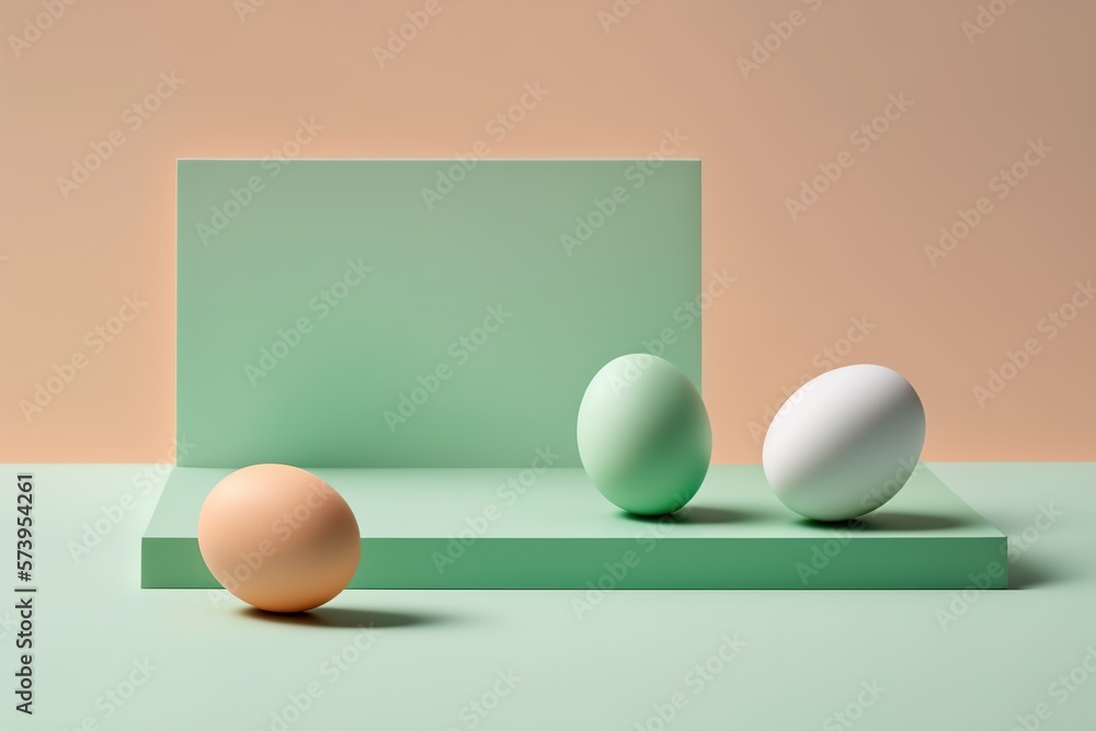Modern Minimalist Easter Eggs Background Modern Minimalist Easter Eggs Background