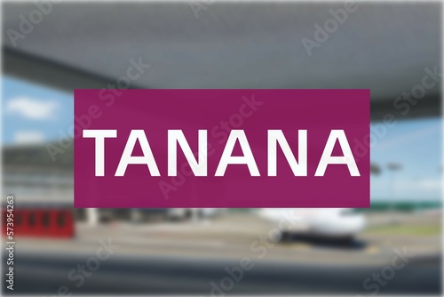 Airport of the city of Tanana photo