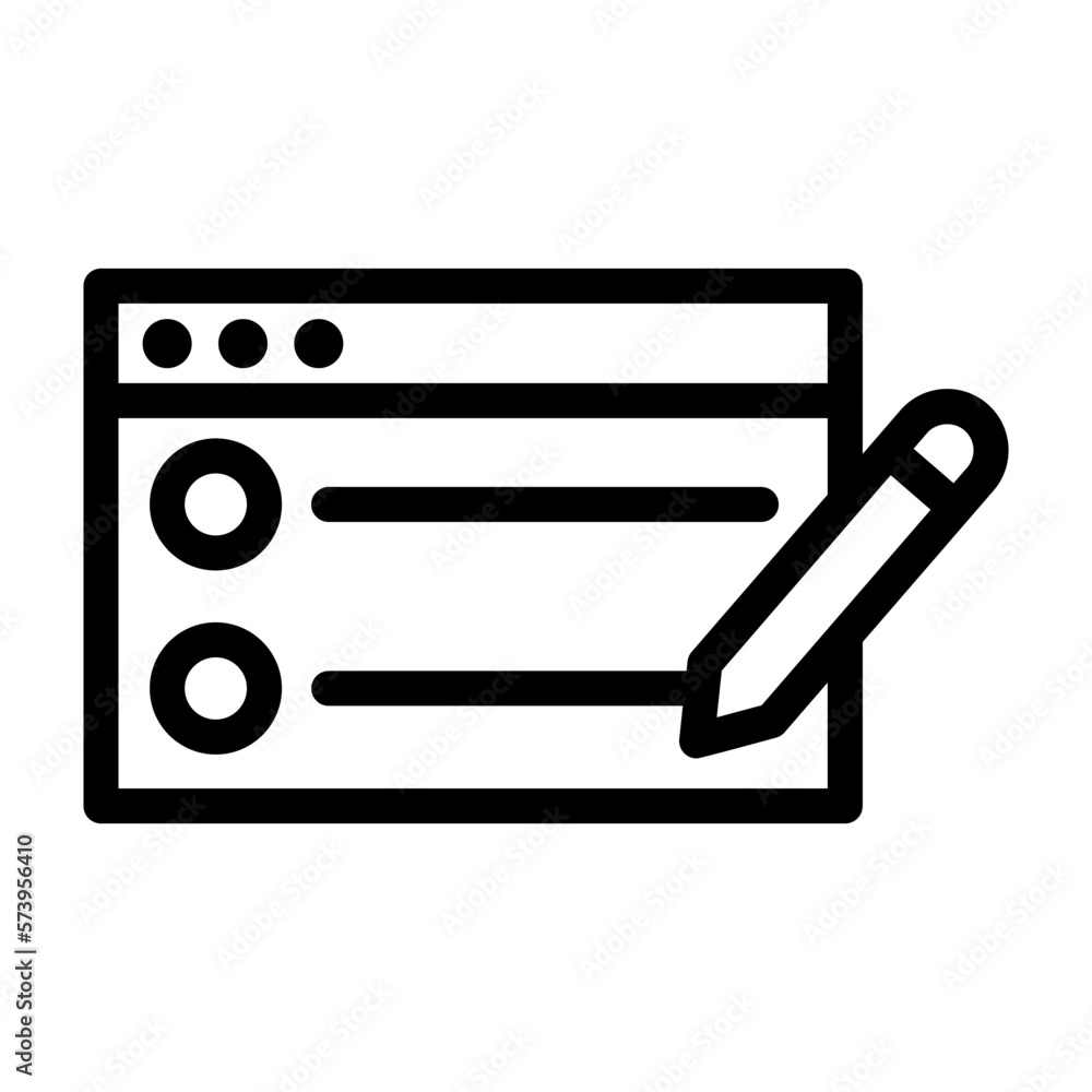exam line icon illustration vector graphic exam line icon illustration vector graphic