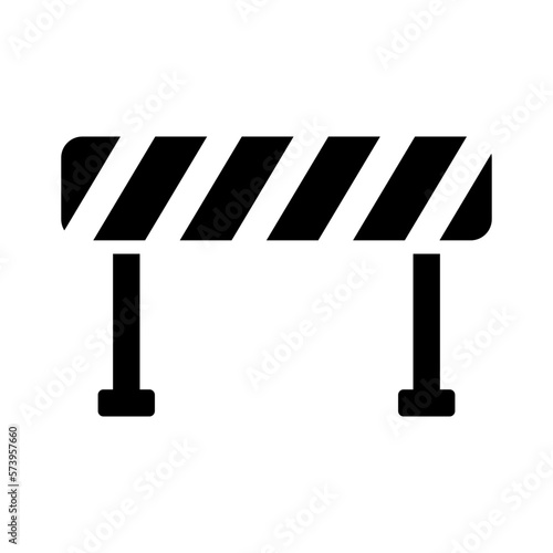 road barrier icon, barrier icon in trendy flat design