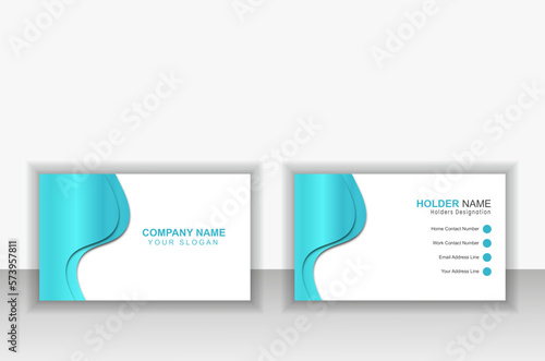 Business card design. Made with attractive and bright creative ideas.