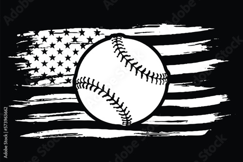 Baseball 4th Of July Design