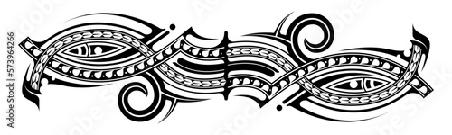 Abstract Polynesian ethnic pattern