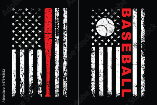 Baseball 4th Of July Design
