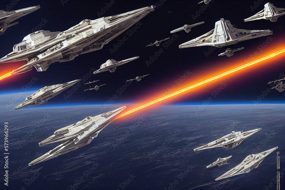 star wars spaceships made of American bombardier airplane from second