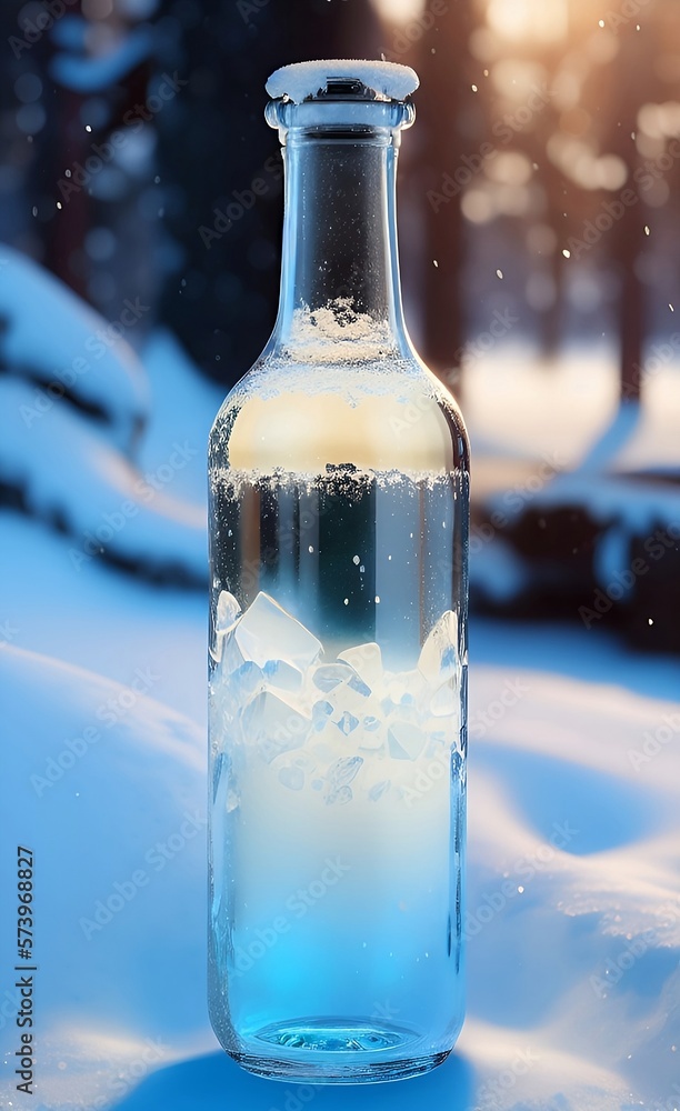 snow bottle