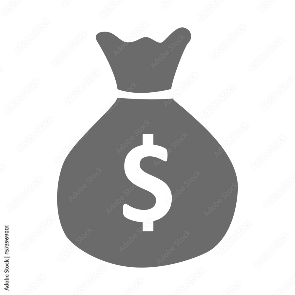 money bag icon with a dollar sign. flat money bag in cartoon style. stock vector illustration isolated on white background.10 eps. money bag icon with a dollar sign. flat money bag in cartoon style. stock vector illustration isolated on white background.10 eps.