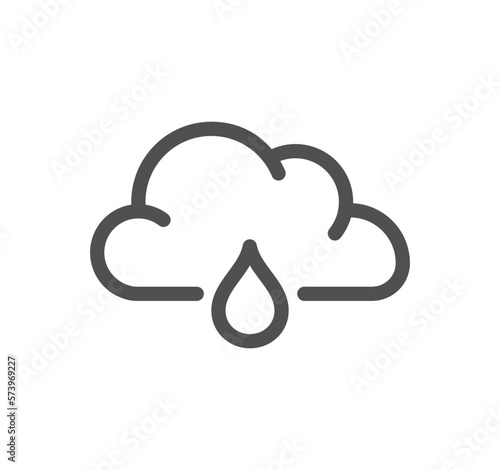 Weather related icon outline and linear vector.