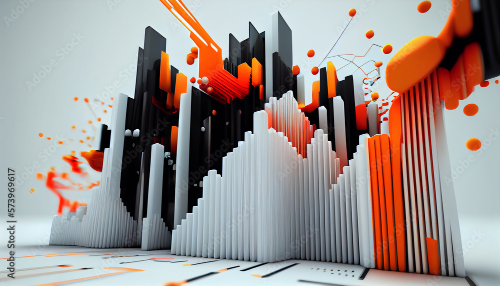 Abstract Big Data Concept Background - Generative AI Abstract Big Data Concept Background - Generative AI