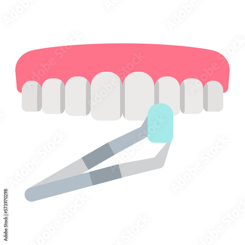 Dental Veneer Flat Icon
