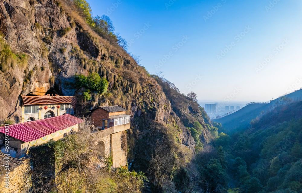 The temple on the cliff