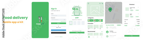 Food delivery app ui kit