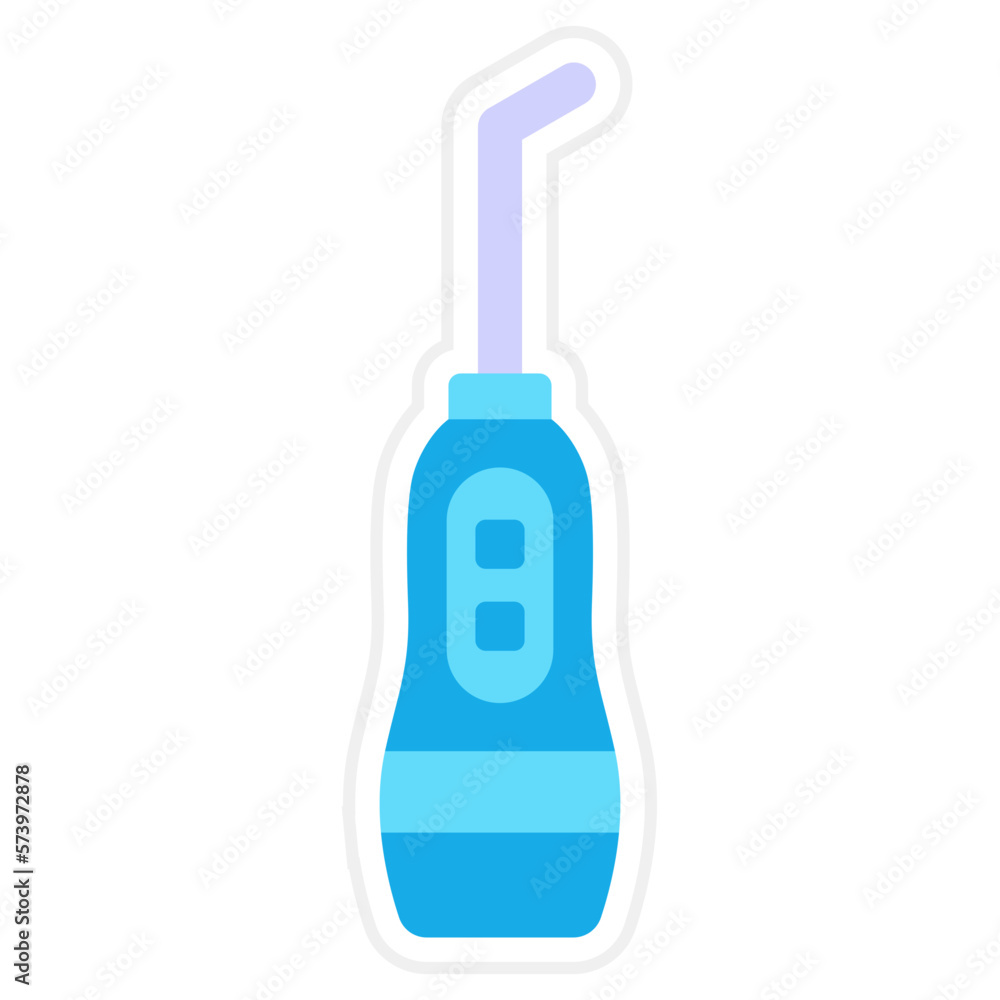 Dental Irrigator Sticker Icon Dental Irrigator Sticker Icon