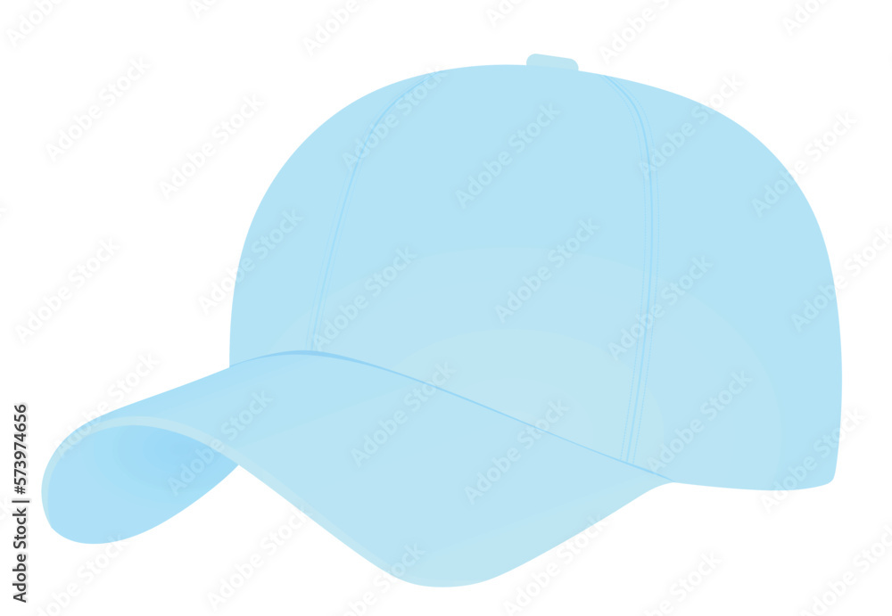 Blue baseball cap. vector illustration Blue baseball cap. vector illustration