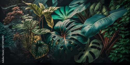 Jungle Flora   Fauna Illustration - Generative AI