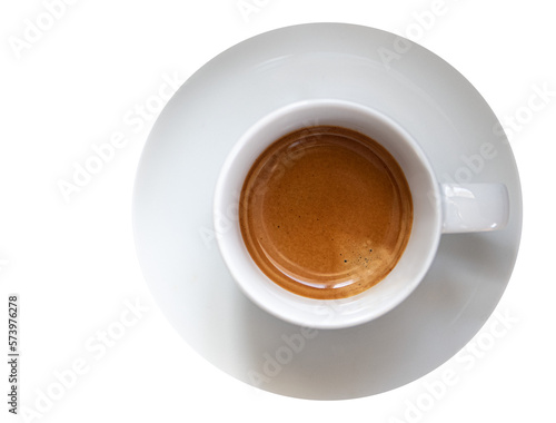 Espresso, white cup