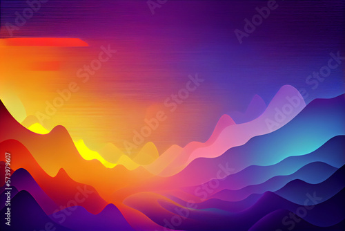 Abstract colorful gradient background. Generative AI © Trendboyt