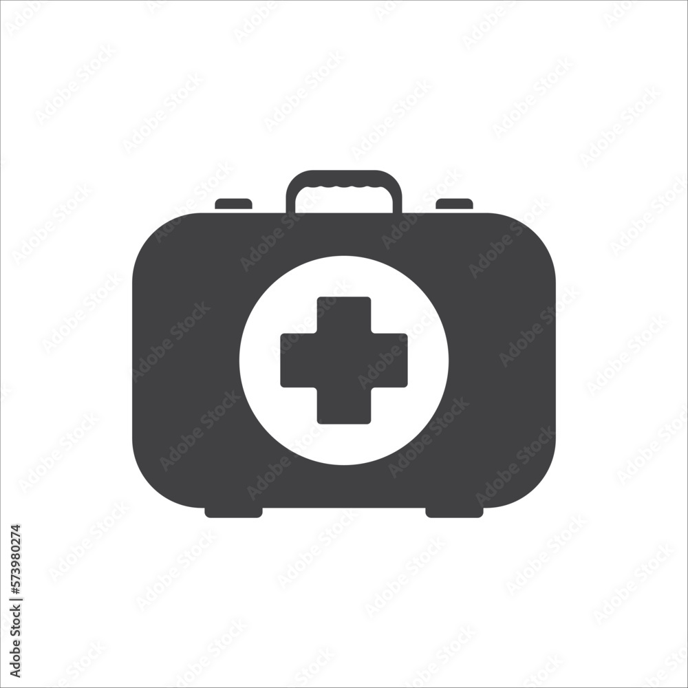 First aid box medical kit vector. Medicine icon vector. Medical box symbol. Vector illustration First aid box medical kit vector. Medicine icon vector. Medical box symbol. Vector illustration