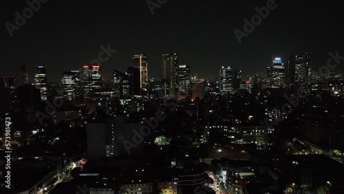 Wallpaper Mural Beautiful aerial view of the capital of Mexico city at sunset. Torontodigital.ca