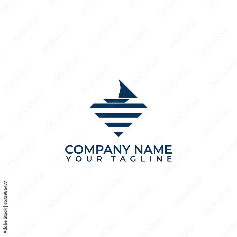 Diamond yacht vector icon. Ship ocean vector illustration logo design. Diamond yacht vector icon. Ship ocean vector illustration logo design.