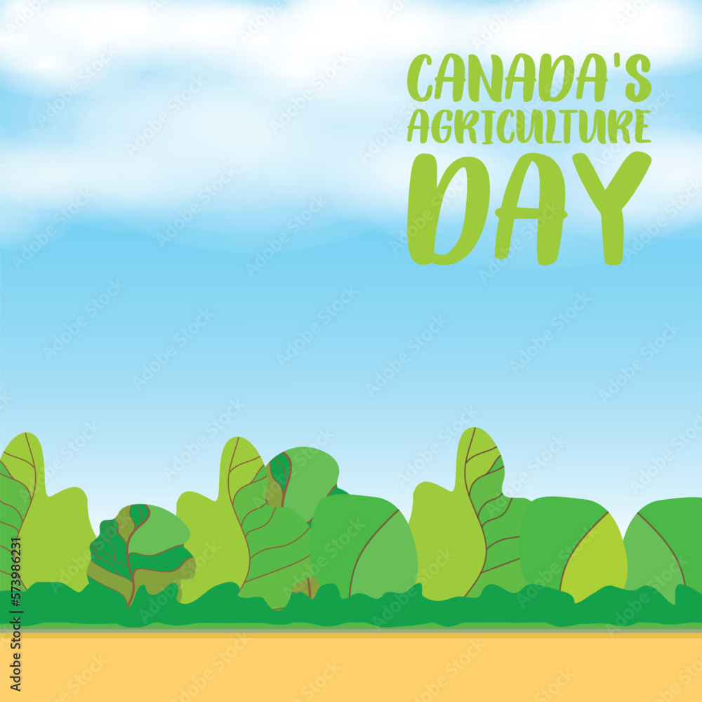 canada's agriculture day. Design suitable for greeting card poster and banner