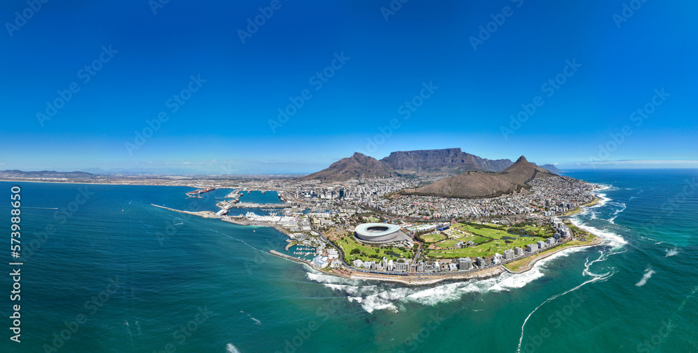 Fototapeta premium Cape Town City Bowl and Stadium
