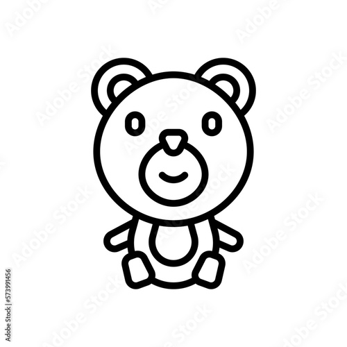 teddy bear icon for your website design  logo  app  UI. 